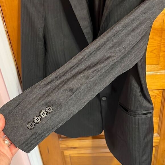 Brooks Brothers 1818 Regent Dark Grey Wool Two Button Suit Jacket 42 - Picture 5 of 9